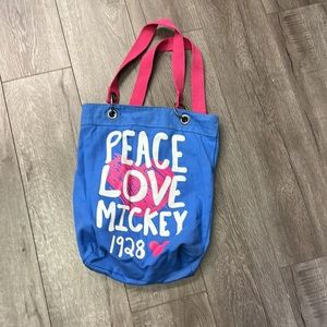 Disney Parks Peace Love Mickey Tote Bag